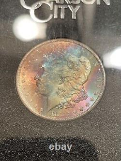 1883 CC Carson City GSA $1 Morgan Silver Dollar NGC MS64 Star Toned / Color
