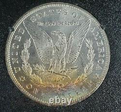 1883 CC Carson City GSA Morgan Silver Dollar PQ Rainbow Toning Reverse CH BU