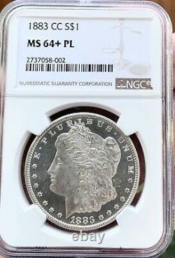 1883 CC Morgan Silver Dollar! MS64+PLNGCUltra Frosted With Liquid Fields