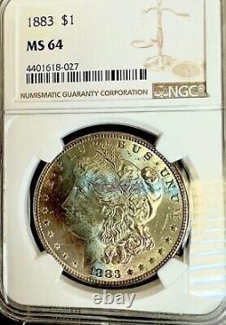 1883 Morgan Silver Dollar, NGC MS64, Beautifully Toned, Buy It Now