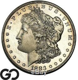 1883 Morgan Silver Dollar, PROOF, Impressive Superb Gem PR++, 1039 PF Struck