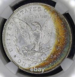 1883 O MS63? Morgan Silver Dollar NGC Graded Color Toning Toned Coin Toner BU
