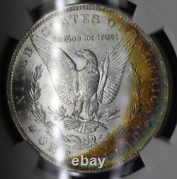 1883 O MS63? Morgan Silver Dollar NGC Graded Color Toning Toned Coin Toner BU