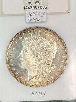 1883-O Morgan Silver Dollar NGC MS63 Old Fatty Holder Tremendous for Grade CHRC