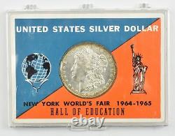 1883-O Morgan Silver Dollar New York Worlds Fair 1964-1965 Holder 4116