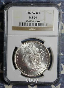 1883-cc Morgan Silver Dollar Ngc Ms64 Collector Coin Free Shipping