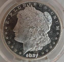 1884 CC Morgan Silver Dollar Dmpl! Gold Shieldpcgsms62dmpludm