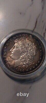 1884-O $1 Morgan Silver Dollar Beautiful Toning