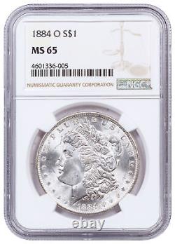 1884 O $1 Morgan Silver Dollar NGC MS65