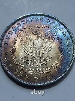 1884 O Morgan Dollar Bu Monster Toned