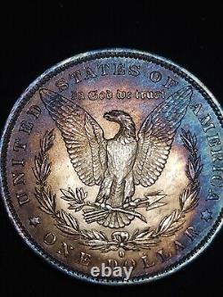 1884 O Morgan Dollar Bu Monster Toned