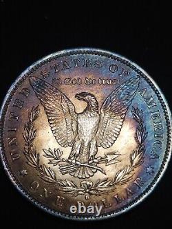 1884 O Morgan Dollar Bu Monster Toned