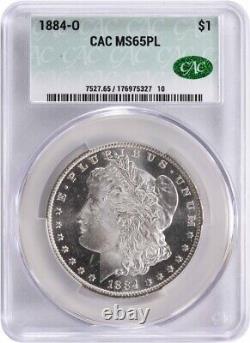 1884-O Morgan Silver Dollar MS65PL CACG