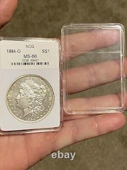 1884 O Morgan Silver Dollar NGC MS 66 Cracked
