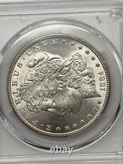 1884 P Morgan Silver Dollar PCGS MS63 Beautifully Toned