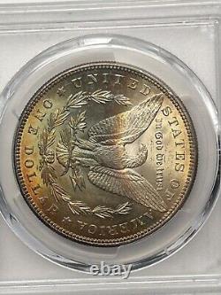 1884 P Morgan Silver Dollar PCGS MS63 Beautifully Toned