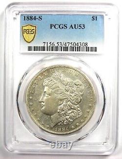 1884-S Morgan Silver Dollar $1 Certified PCGS AU53 Rare Date Coin