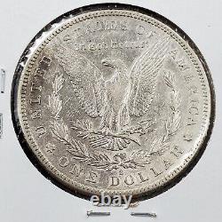 1884 S Morgan Silver Eagle Dollar Coin AU Details cleaned Semi Key Date #2
