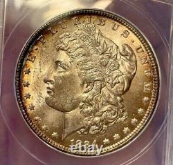 1884 US Morgan Silver Dollar $1 -Anacs MS-63