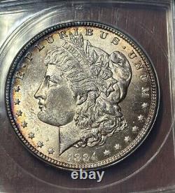 1884 US Morgan Silver Dollar $1 -Anacs MS-63