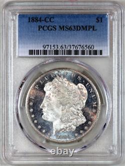 1884-cc Ms63 Dmpl Pcgs Morgan Silver Dollar Premium Quality & Eye-appeal
