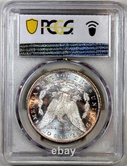 1884-cc Ms63 Pcgs Morgan Silver Dollar Bright Golden Toning