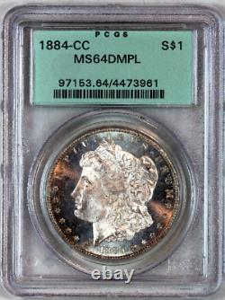 1884-cc Ms64 Dmpl Pcgs Proof-like Morgan Silver Dollar Premium Quality