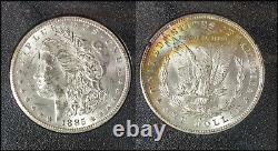 1885-CC Morgan Silver Dollar GSA Packaging Nice UNC Coin BINo Pretty Toning