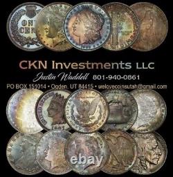 1885-O $1 Morgan Silver Dollar Error PCGS AU53 Struck 8% Off Center Mint Error