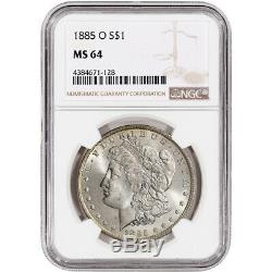 1885-O US Morgan Silver Dollar $1 NGC MS64