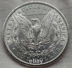 1885-S Morgan Silver Dollar AU BU Bright White Gorgeous Coin Eye Appeal #SLIDER