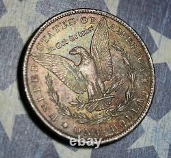 1885-o Morgan Silver Dollar Toned Collector Coin. Free Shipping