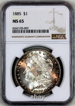 1885-p Ms65 Ngc Morgan Silver Dollar Premium Quality Superb Eye Appeal