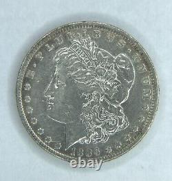 1886 O Morgan Silver Dollar $1 AU About Uncirculated Slightly Toned