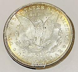 1886-P Morgan Silver Dollar UNC-BU Rainbow Toned #10690015