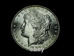 1886 P Morgan Silver Dollar with Vivid Striped Toned Reverse Free S&H