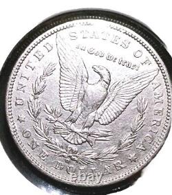 1887/6 Overdate VAM 2 Top 100 Morgan Silver Dollar AU