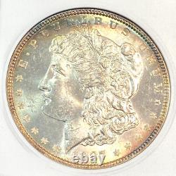 1887 Morgan Dollar Old ANACS MS64 Super Toning CHRC