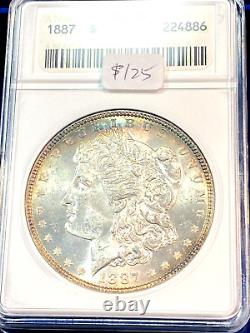 1887 Morgan Dollar Old ANACS MS64 Super Toning CHRC