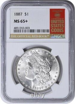 1887 Morgan Silver Dollar MS65+ NGC