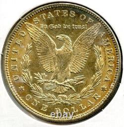 1887 Morgan Silver Dollar Uncirculated Toning Toned Philadelphia Mint BL651
