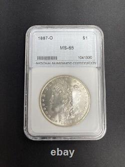 1887 O morgan silver dollar