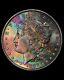 1887-p Morgan Dollar Pcgs Ms63 Vibrant Rainbow Toned Obverse Now With Video