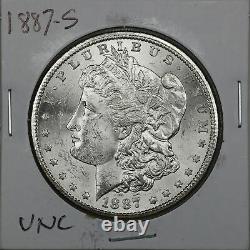 1887-S $1 Morgan Silver Dollar in Uncirculated Condition #00380