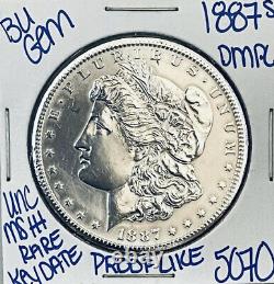 1887 S Gembu+ Morgan? Silver Dollar Coin? Very Rare? Key Date? Unc Ms+++