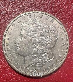 1887 S Morgan Silver Dollar Rare Date Au/Uncirculated