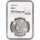 1887 Us Morgan Silver Dollar $1 Ngc Ms63