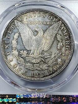 1887 US Morgan Silver Dollar $1 PCGS MS64 toned