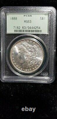 1888 Morgan Dollar 20 PCGS MS 63 in OGH, all from the same original roll