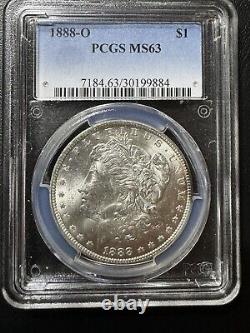 1888-O Morgan Silver Dollar PCGS MS63, as pictured